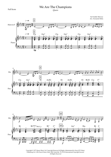 We Are The Champions (arr. Fernando Britto)