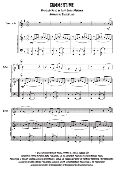 Summertime (arr. Darren Lloyd)