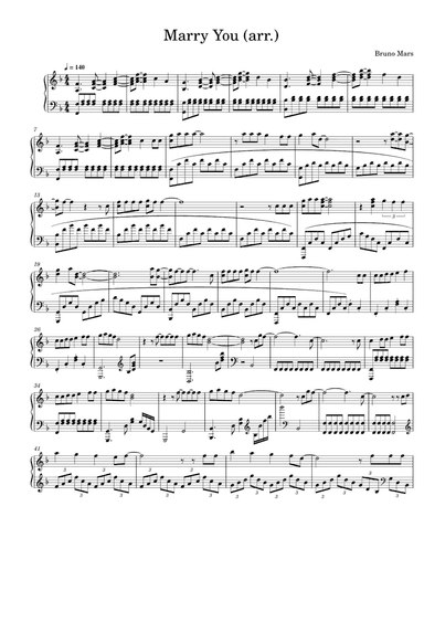Marry You (arr. Bruno Mars)