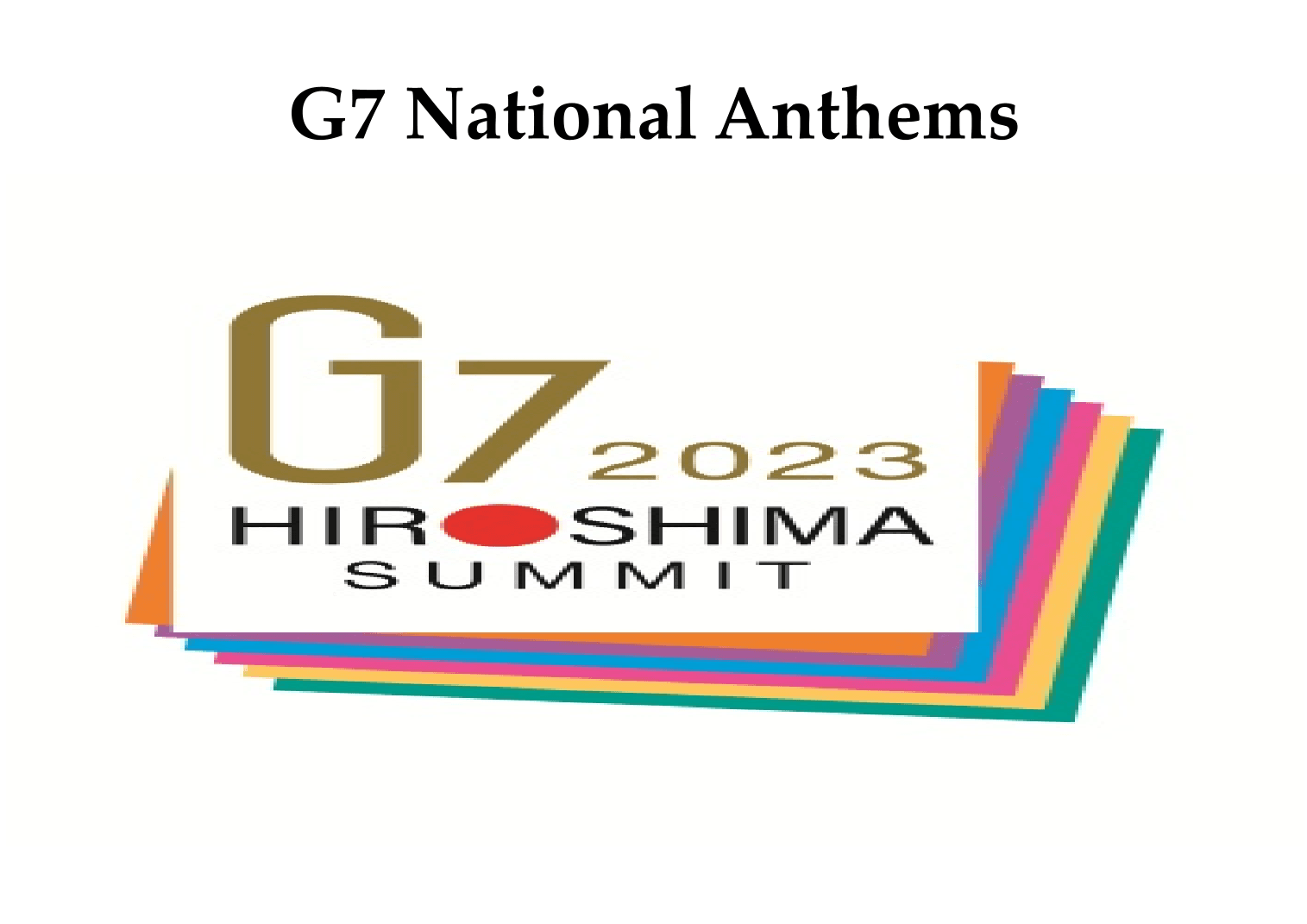 G7 +1 National Anthems for Classical Brass Quintet (arr. Keith Terrett)