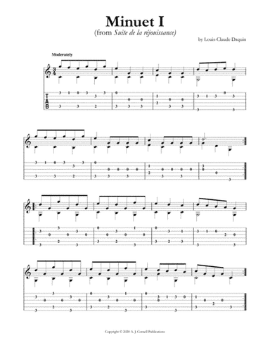 Minuet I (from Suite de la réjouissance) (arr. Mark Phillips)