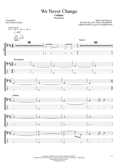 We Never Change (arr. Gavin Jackson Music)