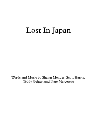 Lost In Japan (arr. SVB Music)