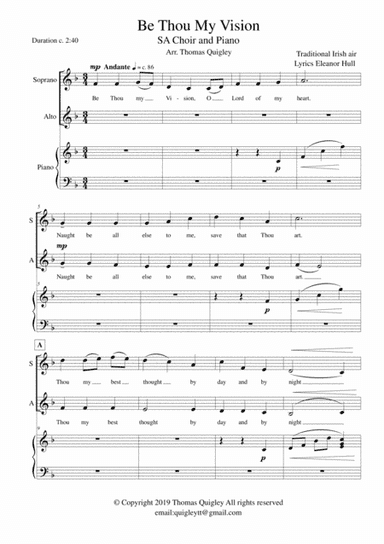 Be Thou My Vision (arr. Thomas Quigley)