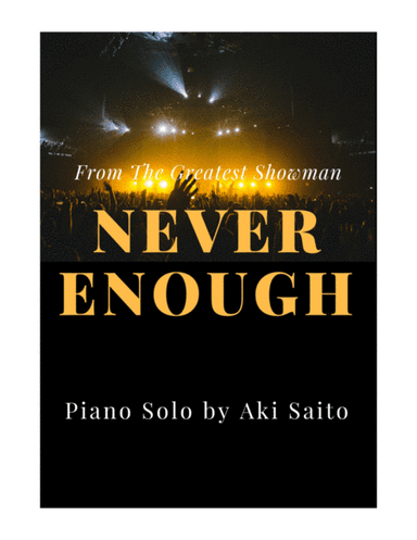 Never Enough (arr. Aki Saito)