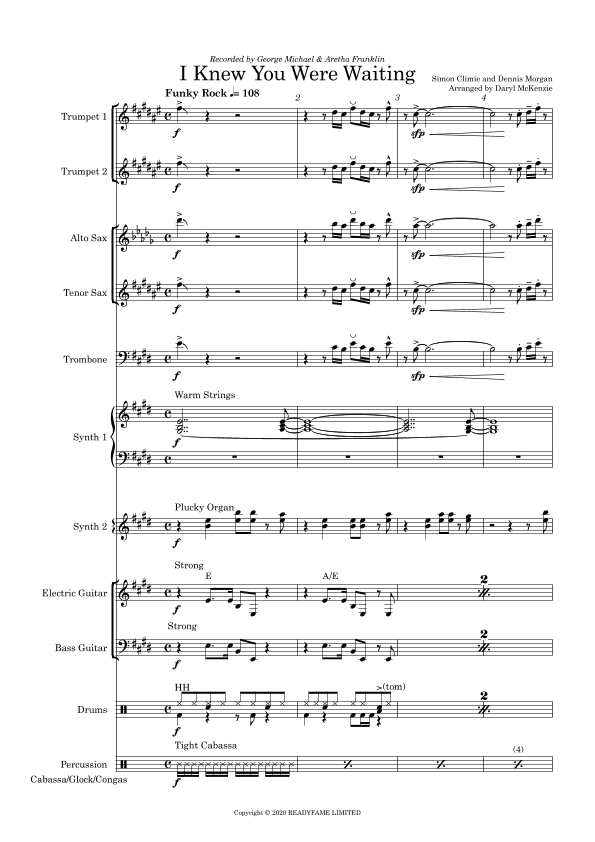 I Knew You Were Waiting (arr. Daryl McKenzie)