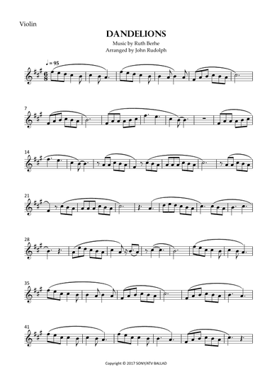 Dandelions (arr. John Rudolph)