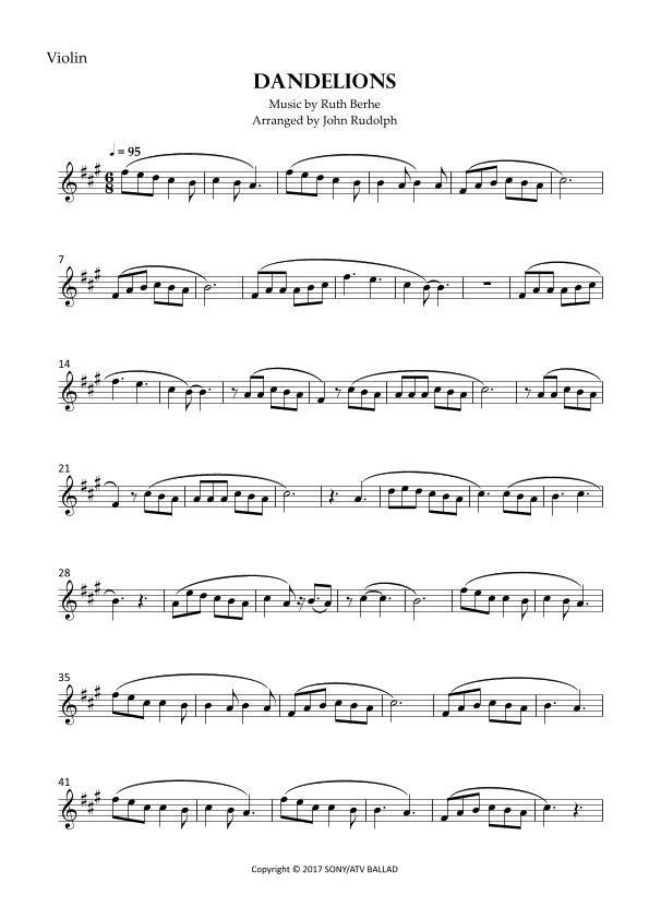 Dandelions (arr. John Rudolph)