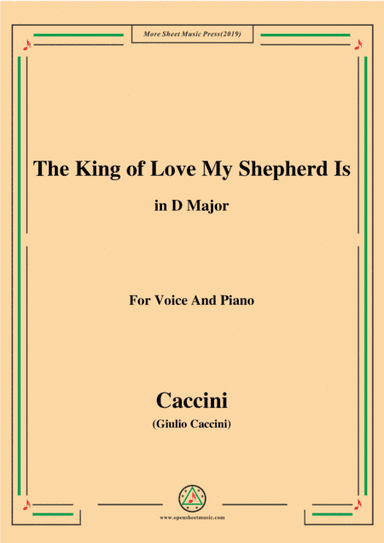 Shelley-The King of Love My Shepherd Is,in D Major,for Chours&Pno (arr. MSM)