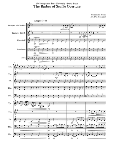 The Barber of Seville Overture for Brass Quintet (arr. Dan Honeycutt)