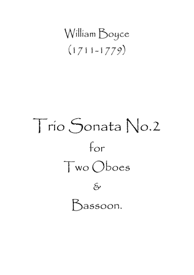 Trio Sonata No.2 (arr. Spence Bundy)