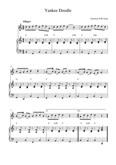 Yankee Doodle (arr. Kaiserin Rebecca)