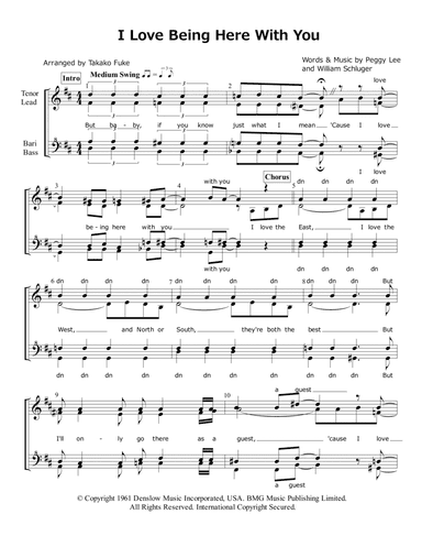 I Love Being Here With You (arr. Takako Fuke)