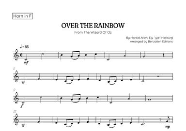 Over The Rainbow (arr. Benzaiten Editions)