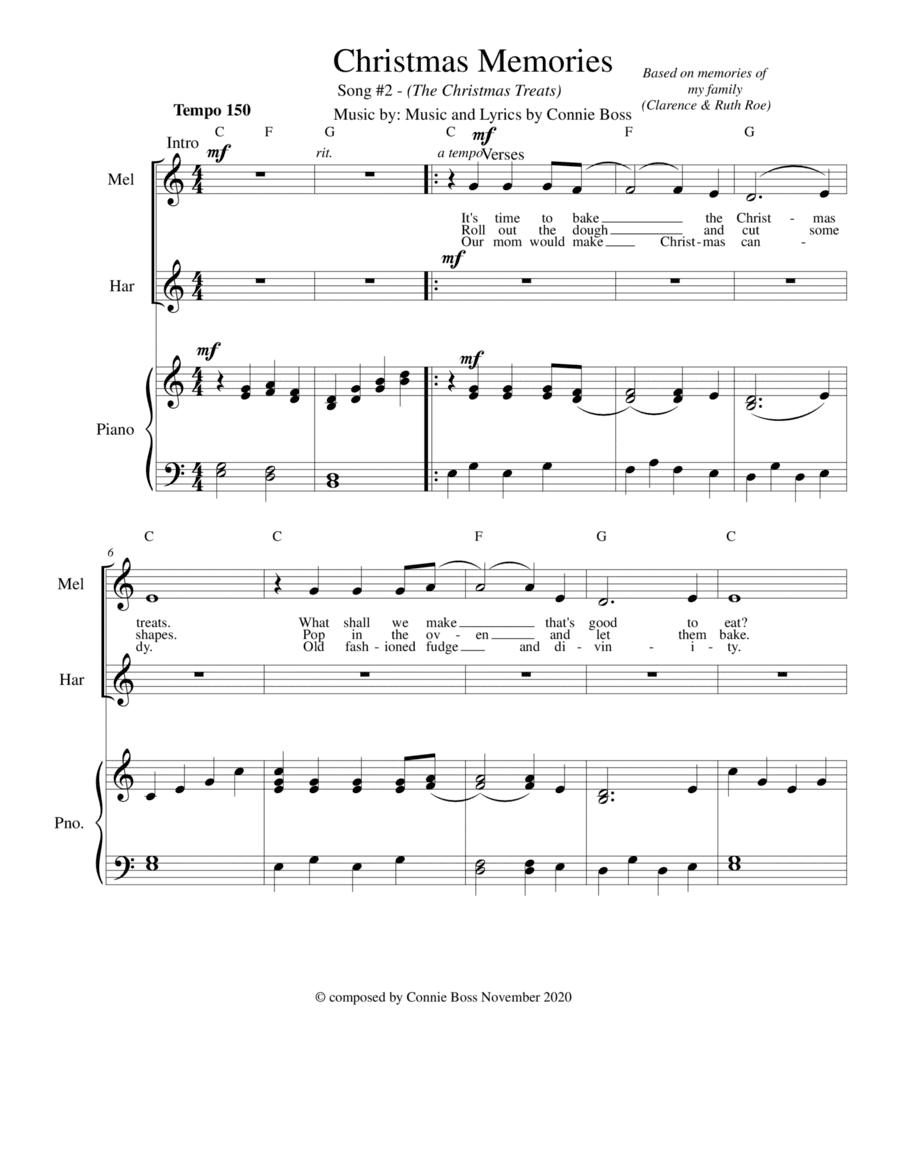 Christmas Memories - The Christmas Treats #2 duet & piano - from Christmas Memories Collection