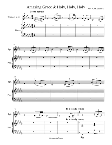 Amazing Grace and Holy Holy Holy (arr. Nick Lacanski)