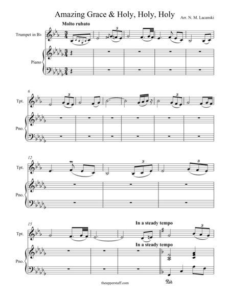 Amazing Grace and Holy Holy Holy (arr. Nick Lacanski)