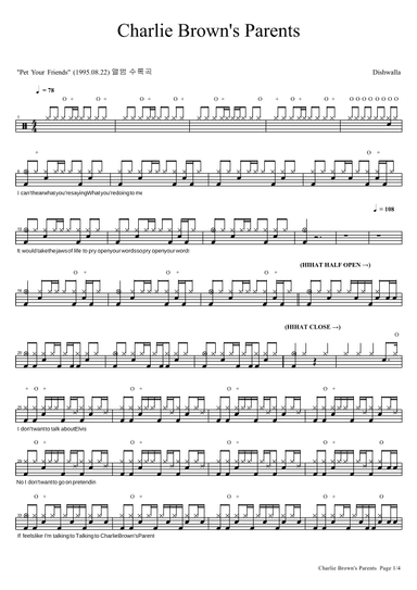 Charlie Brown's Parents (arr. COPYDRUM)