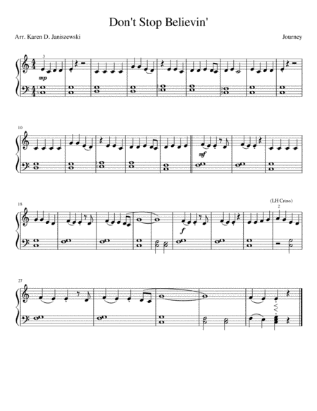 Don't Stop Believin' (arr. Karen D. Janiszewski)