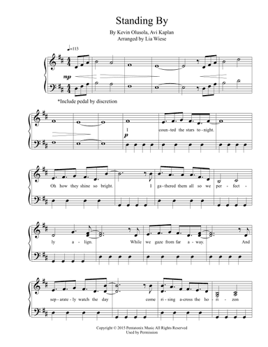Standing By (arr. Lia Wiese)