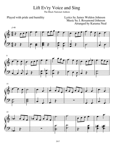Lift Every Voice and Sing (arr. Karama Neal)