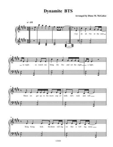Dynamite (arr. Diane M. McGahee)