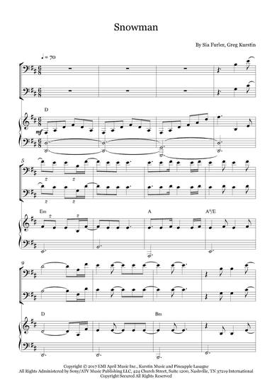 Snowman (arr. Fernanda Moura)