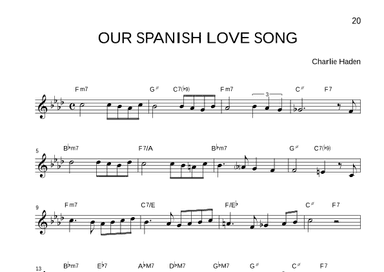 Our Spanish Love Song (arr. Luca Aletta)