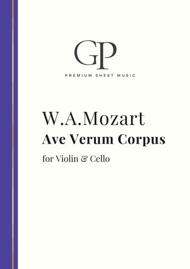 Mozart - Ave Verum Corpus for Violin & Cello (String Duo) (arr. GP)