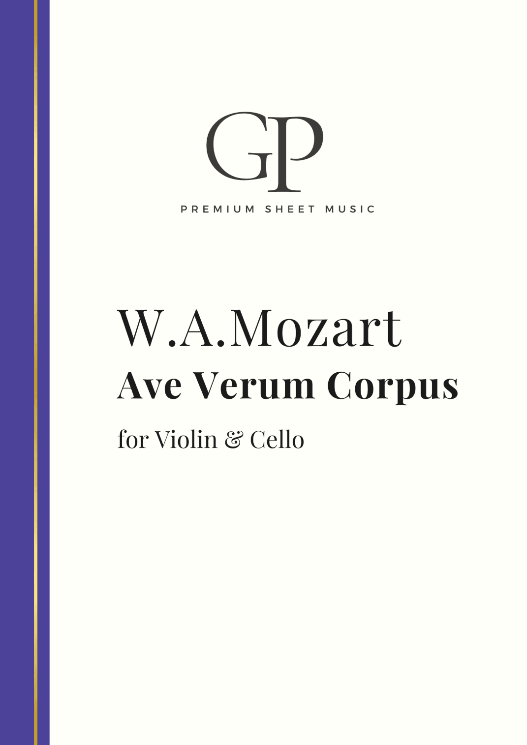 Mozart - Ave Verum Corpus for Violin & Cello (String Duo) (arr. GP)