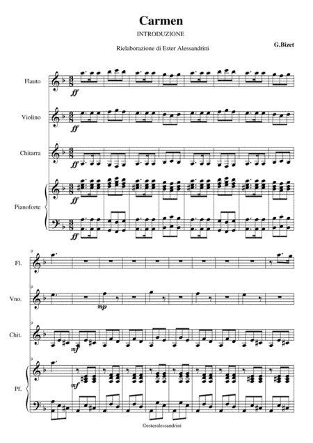Carmen Introduzione (arr. Ester Alessandrini)