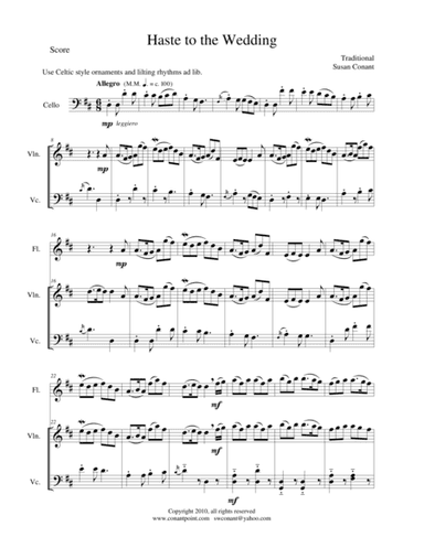 Haste to the Wedding (arr. Susan Conant)