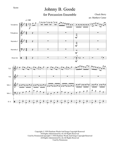 Johnny B. Goode (arr. Matthew Carter)