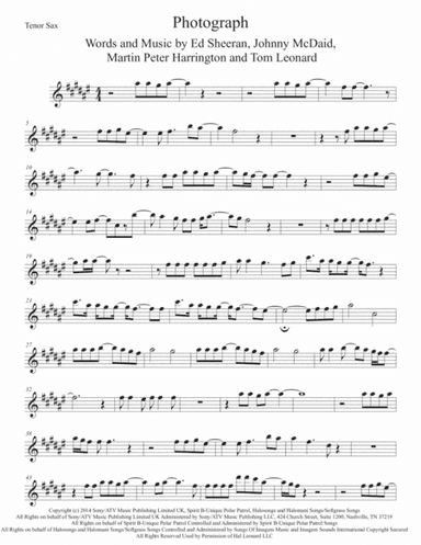 Photograph (arr. Kevin Busse)