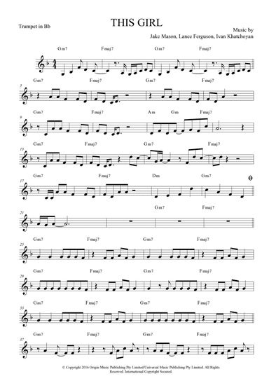 This Girl (arr. Anderson Quevedo)