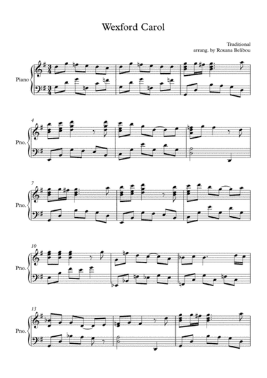 Wexford Carol (arr. Roxana Belibou)