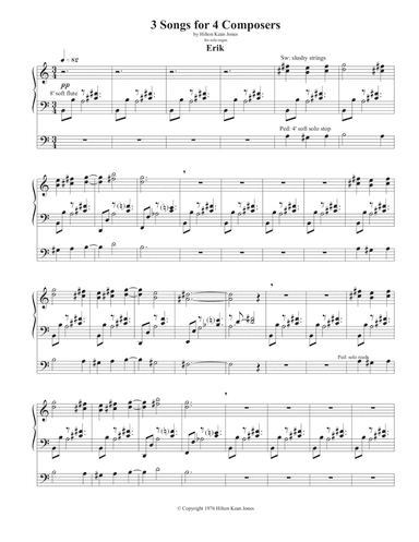 3 Songs for 4 Composers - Erik