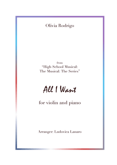 All I Want (arr. Ludovica Lanaro)