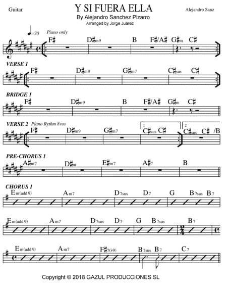 Y Si Fuera Ella (arr. Jorge Juárez)