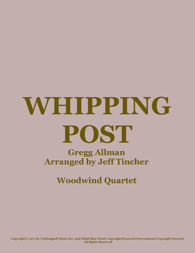 Whipping Post (arr. Jeff Tincher)