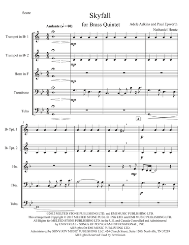 Skyfall (arr. Nathaniel Hontz)