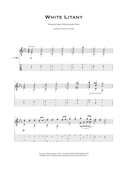 White Litany (arr. Sven Bey)