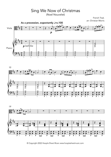 Sing We Now of Christmas (Noël Nouvelet) (arr. Christian Morris)