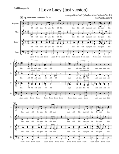 I Love Lucy (arr. Paul Langford)