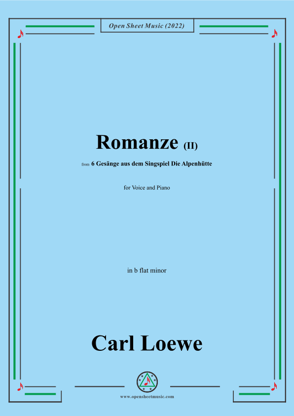 Loewe-Romanze(II),in b flat minor,for Voice and Piano (arr. OSM Press)