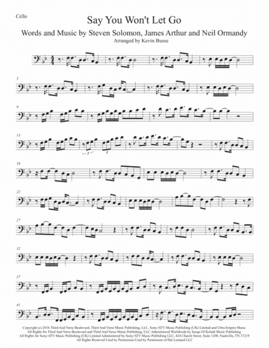 Say You Won't Let Go (arr. Kevin Busse)