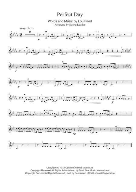 Perfect Day (arr. Ewing Lauder)