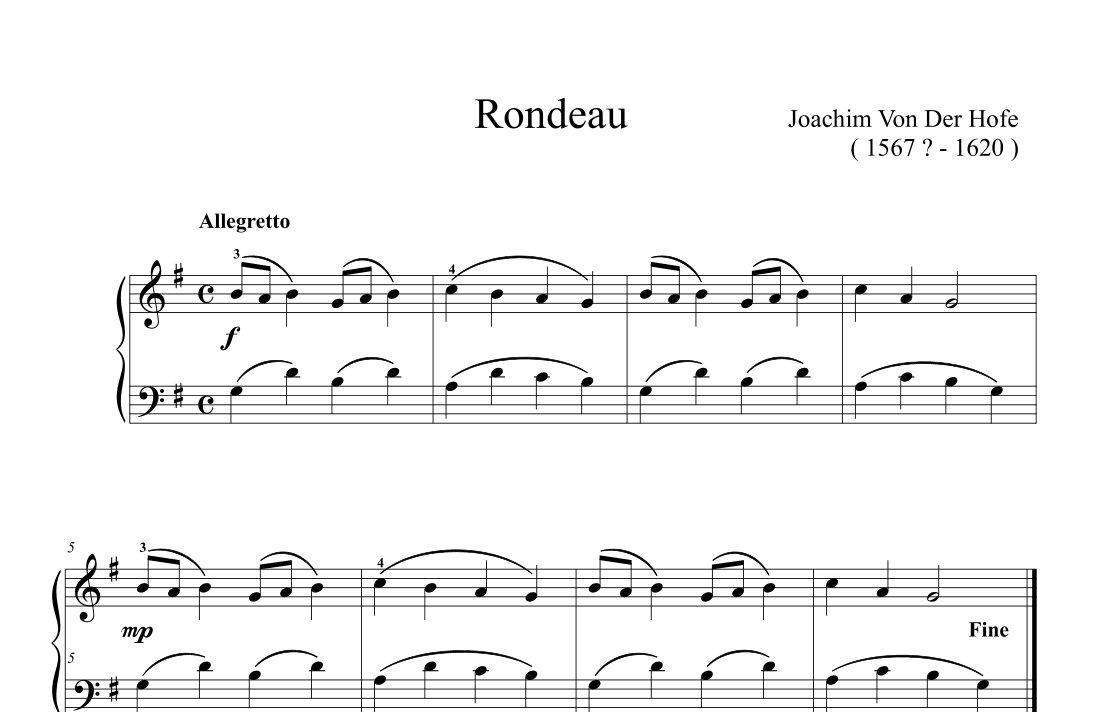 Rondeau in G Major (arr. Ben Choupak)