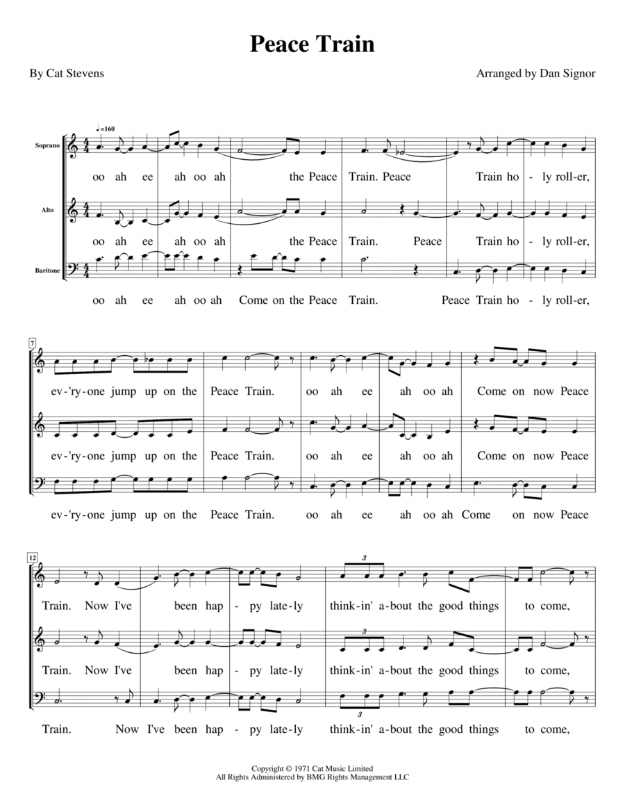 Peace Train (arr. Dan Signor)