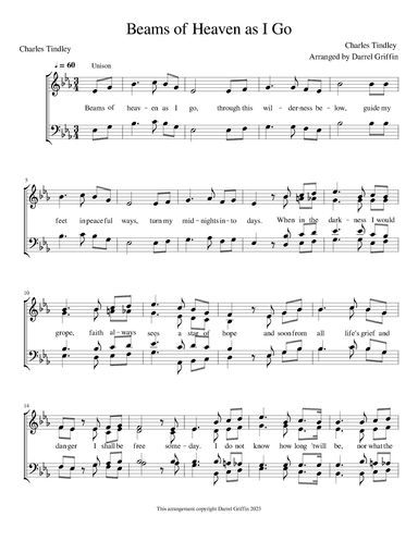 Beams of Heaven as I Go (arr. Darrel Griffin)